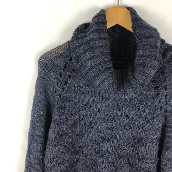 Navy Blue Open Weave Sweater from Sanctuary - Picture 1 of 8